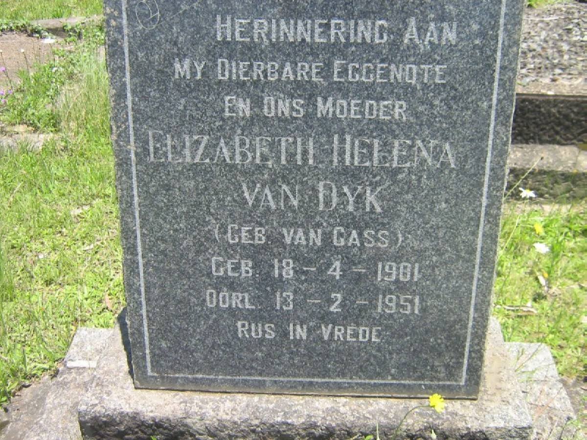 DYK Elizabeth Helena, van nee VAN GASS 1901-1951