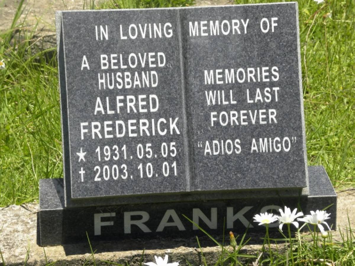 FRANKS Alfred Frederick 1931-2003