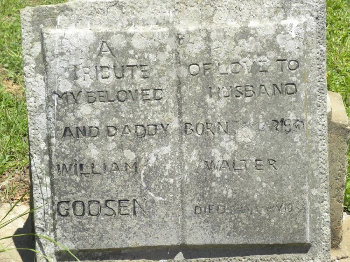 GOOSEN William Walter 1930-19??
