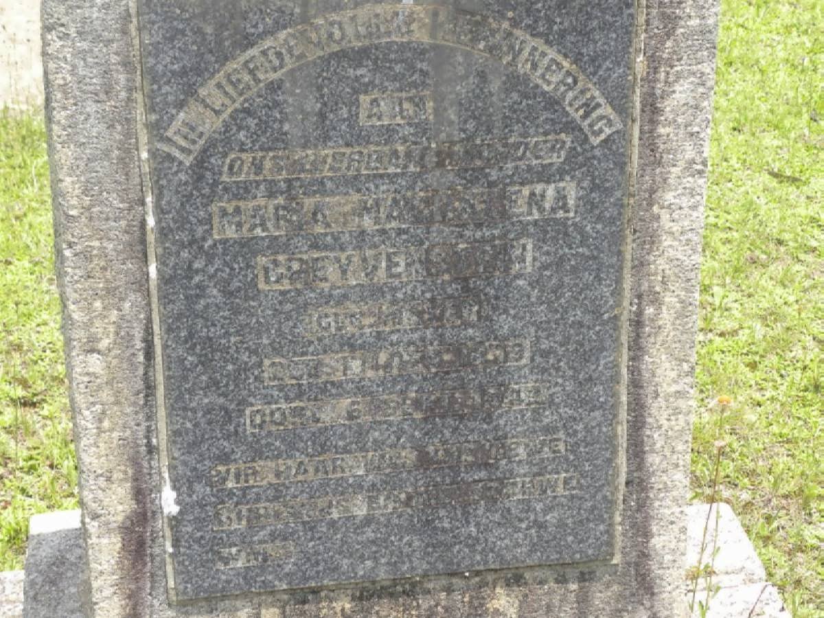 GREYVENSTEIN Maria Magdalena nee MEYER 1879-194?