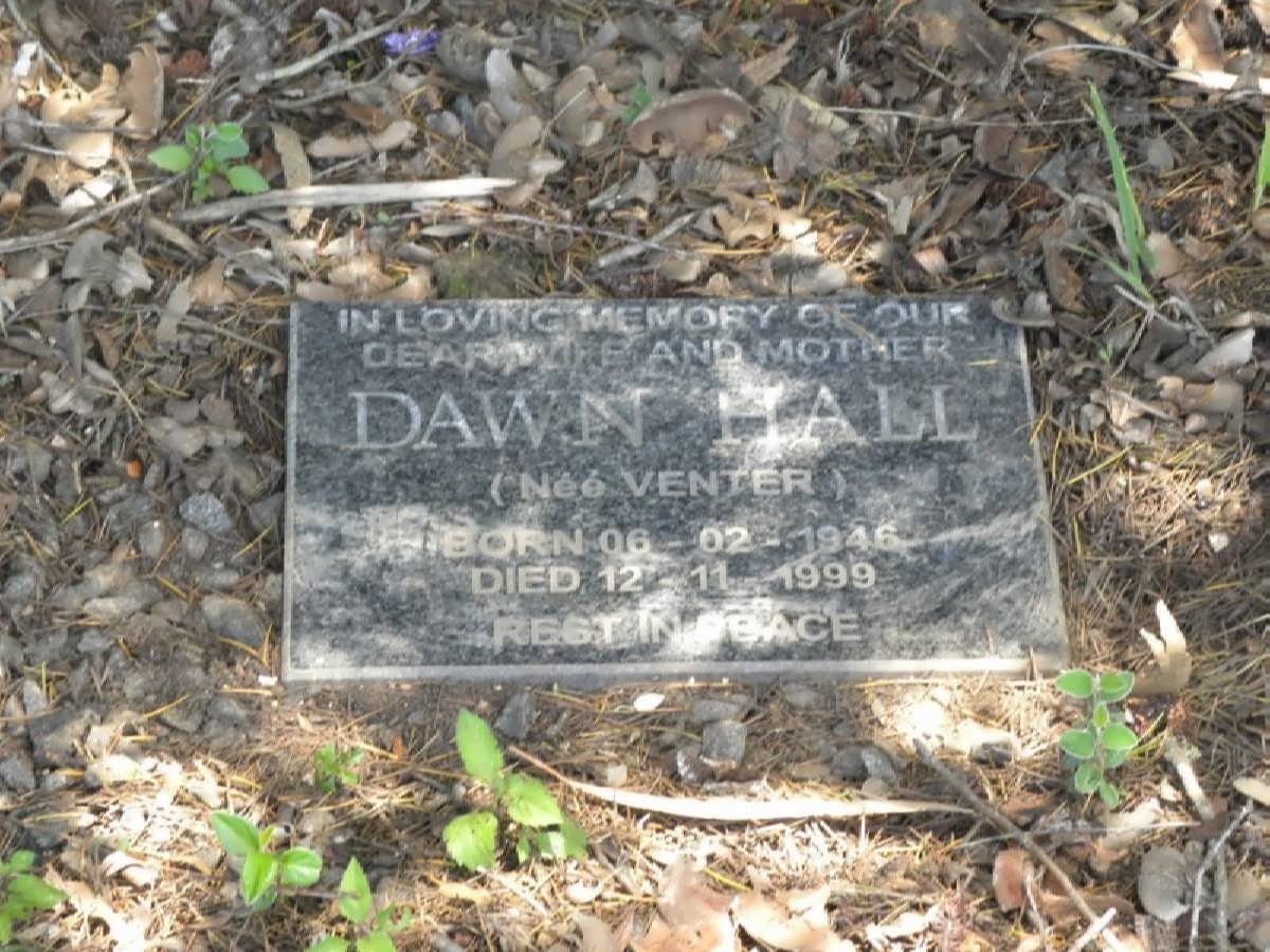 HALL Dawn nee VENTER 1946-1999