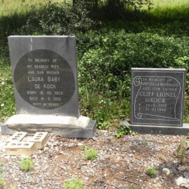 KOCK Cliff Lionel, de 1932-1988 &amp; Laura Baby 1928-2001