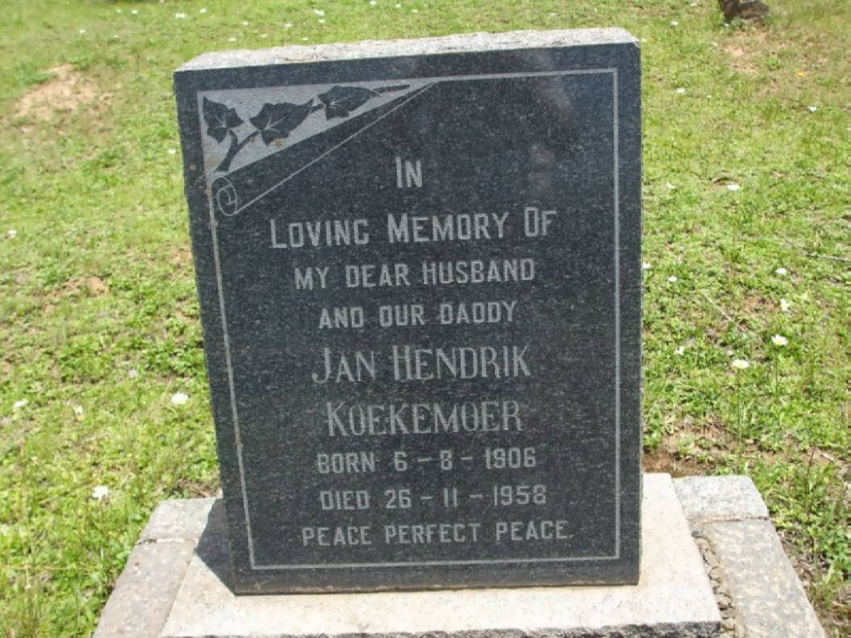 KOEKEMOER Jan Hendrik 1906-1958