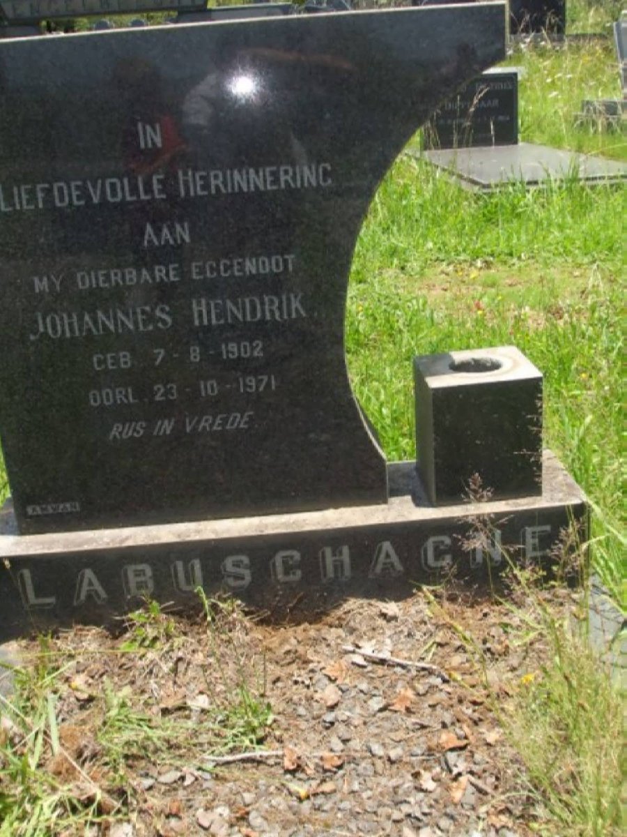 LABUSCHAGNE Johannes Hendrik 1902-1971
