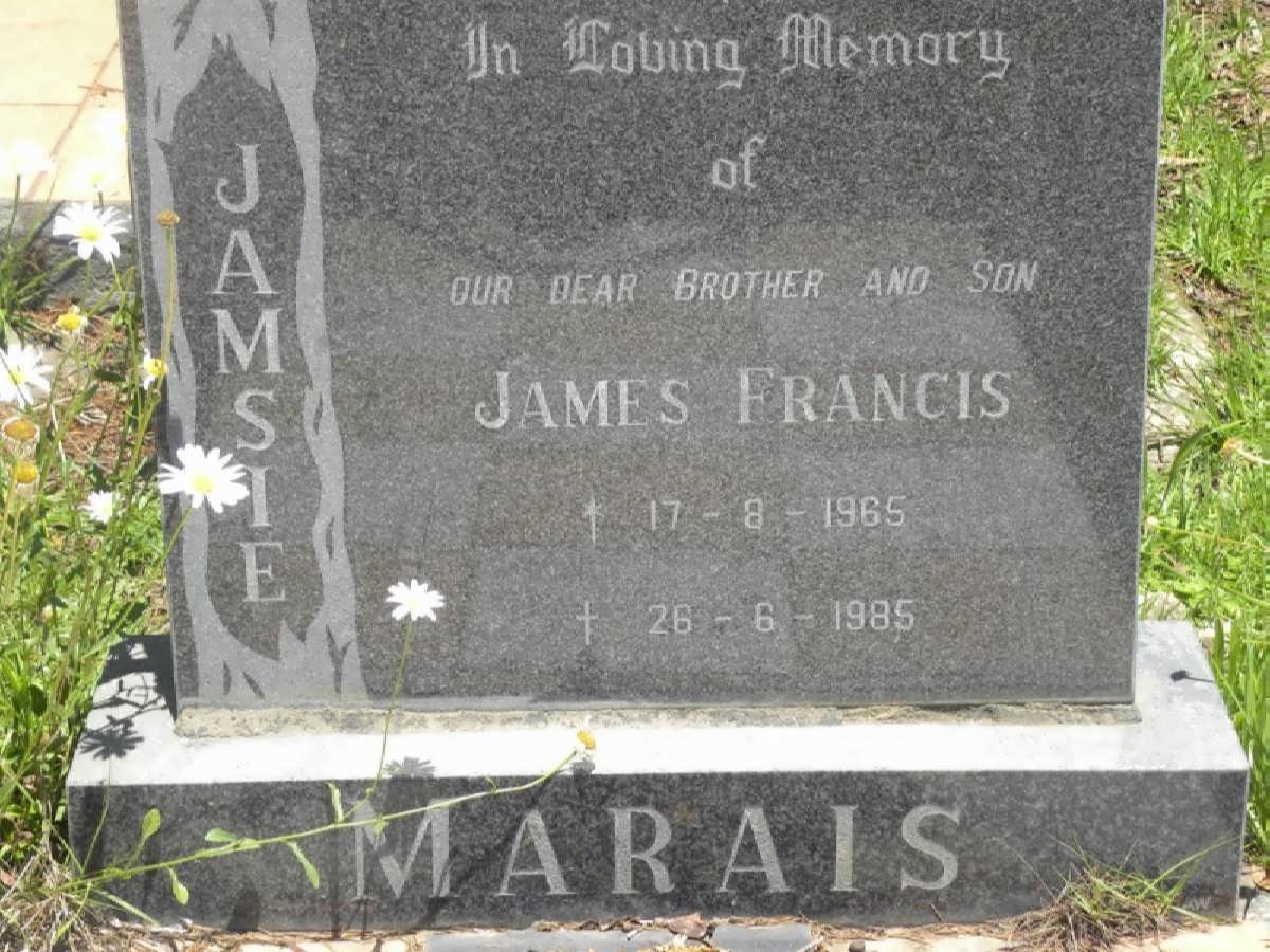 MARAIS James Francis 1965-1985