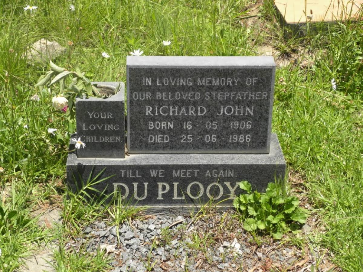 PLOOY Richard John, du 1906-1986