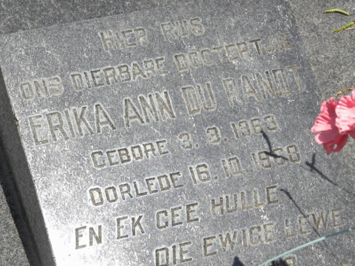 RANDT Erika Ann, du 1963-1968