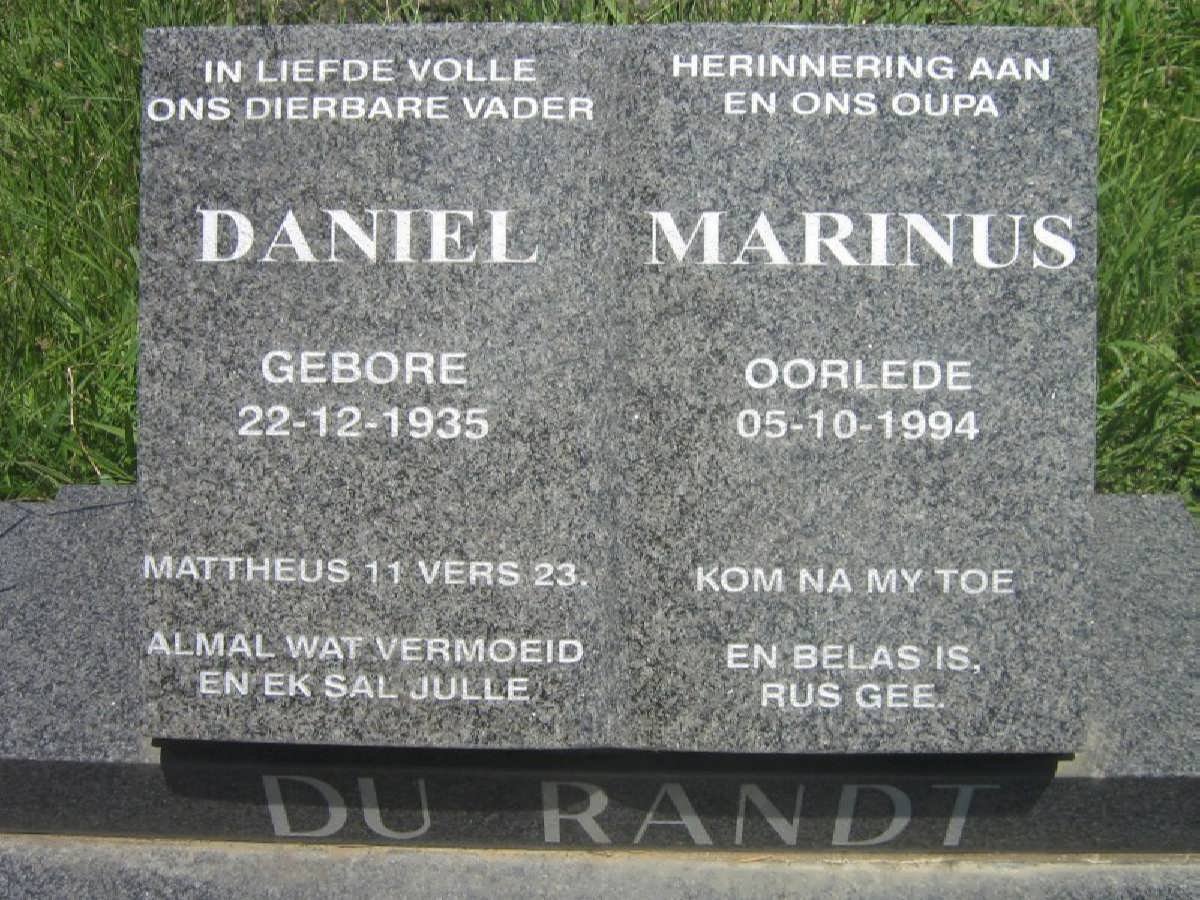 RANDT Daniel Marinus, du 1935-1994