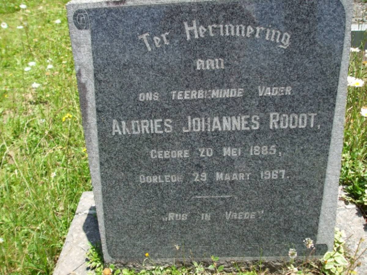 ROODT Andries Johannes 1885-1967