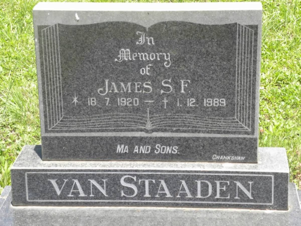 STAADEN James S.F., van 1920-1989
