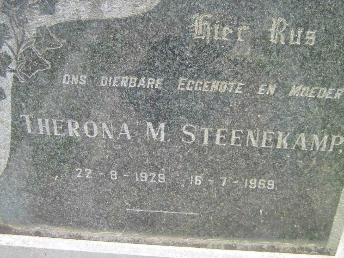 STEENEKAMP Therona M. 1929-1969