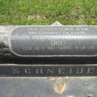 SCHNEIDER Bernard Wilhelm Johannes 1940-1971