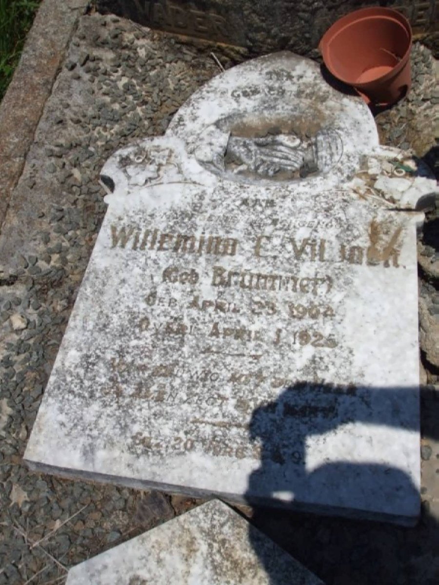 VILJOEN Willemina C. nee BRUMMER 1904-1925