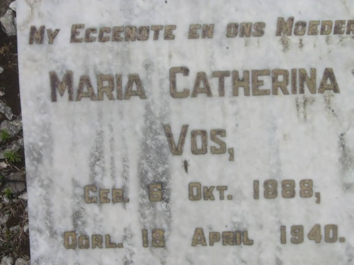 VOS Maria Catherina 1888-1940