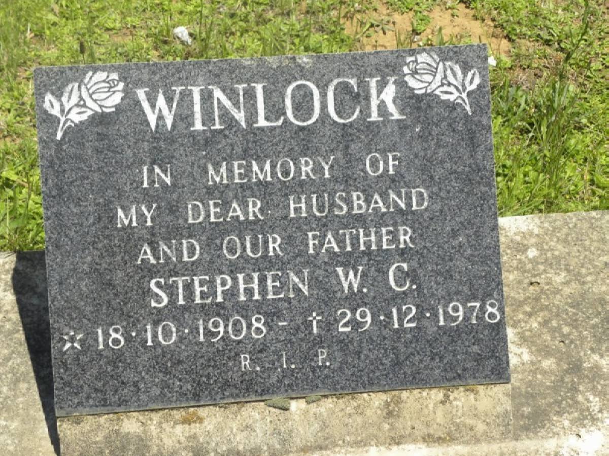 WINLOCK Stephen W.C. 1908-1978