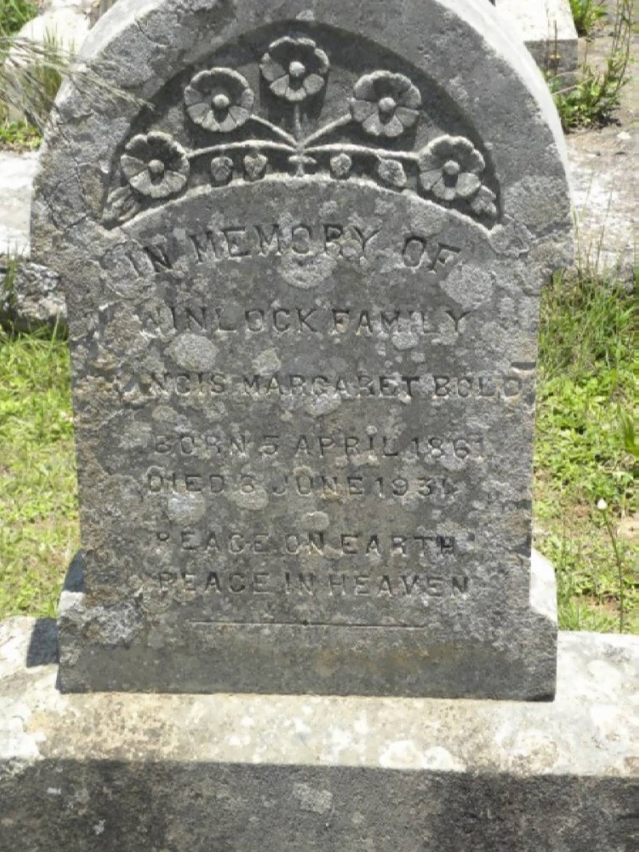 WINLOCK Francis Margaret nee BOLD 1861-1934