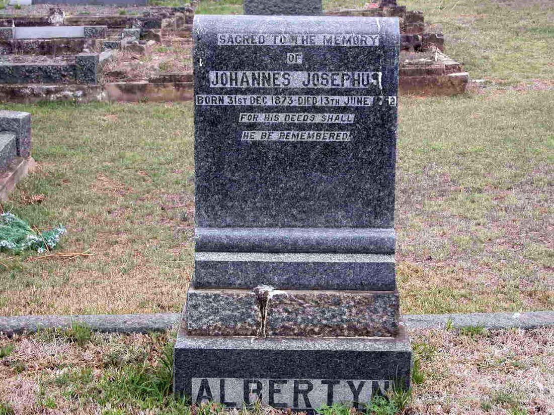 ALBERTYN Johannes Josephus 1873-1962