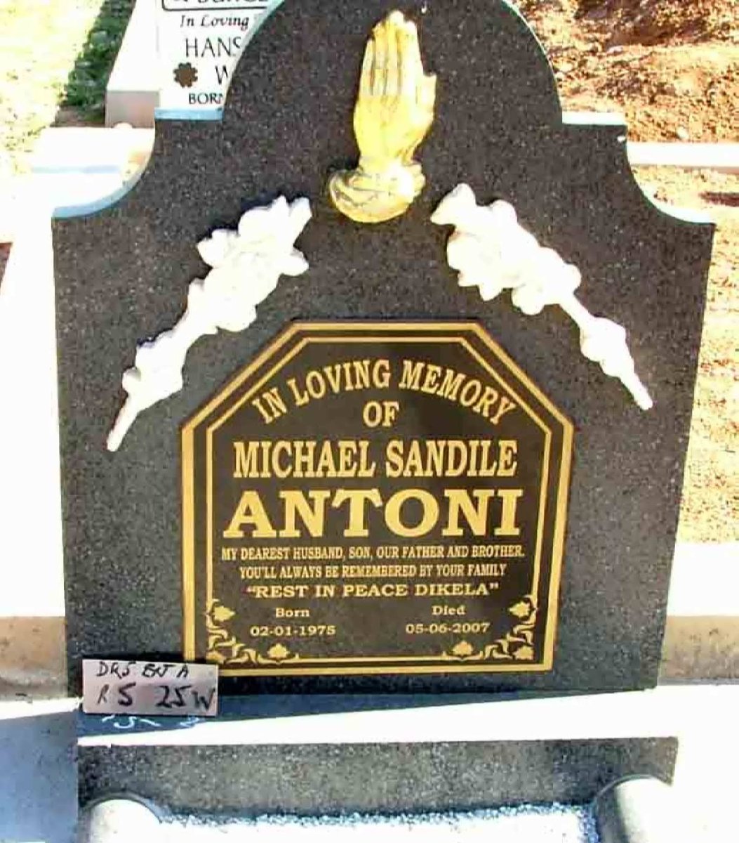 ANTONI Michael Sandile 1975-2007
