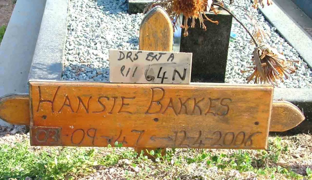 BAKKES Hansie 1947-2006