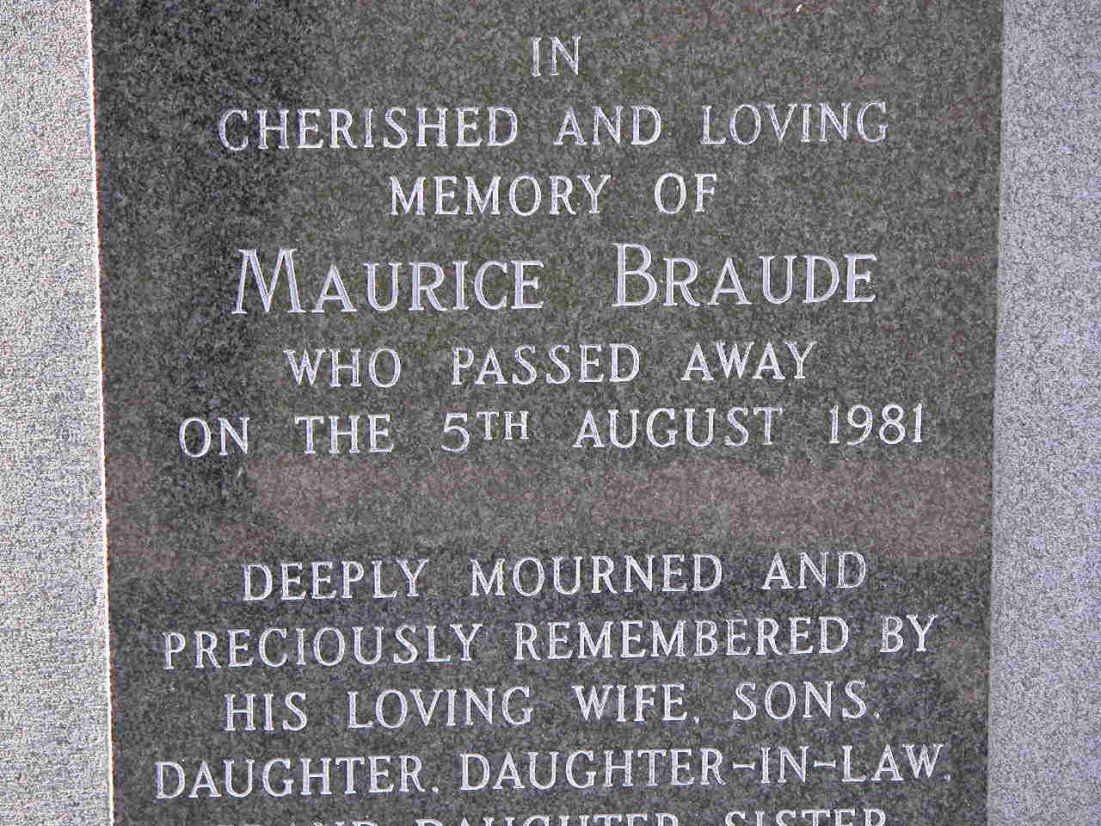 BRAUDE Maurice -1981