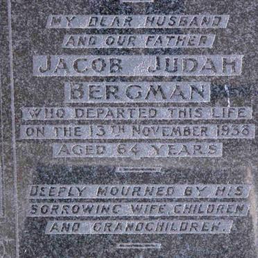 BERGMAN Jacob Judah -1938