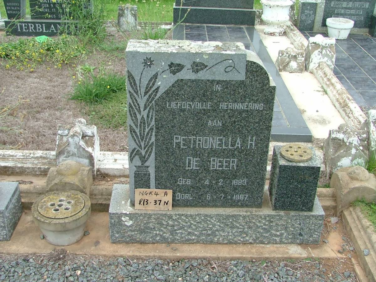 BEER Petronella H., de 1899-1967