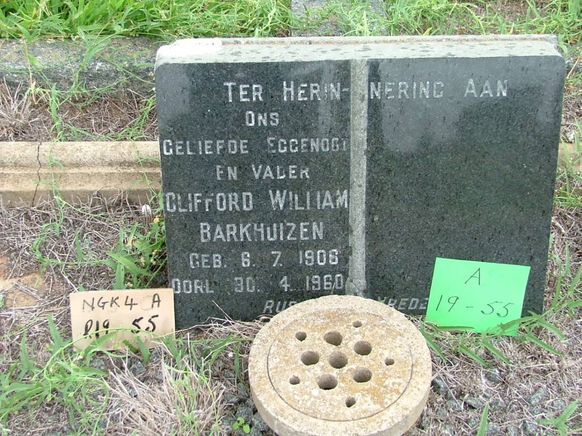 BARKHUIZEN Clifford William 1906-1960