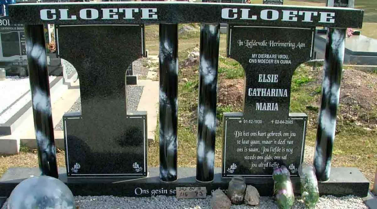 CLOETE Elsie Catharina Maria 1930-2005