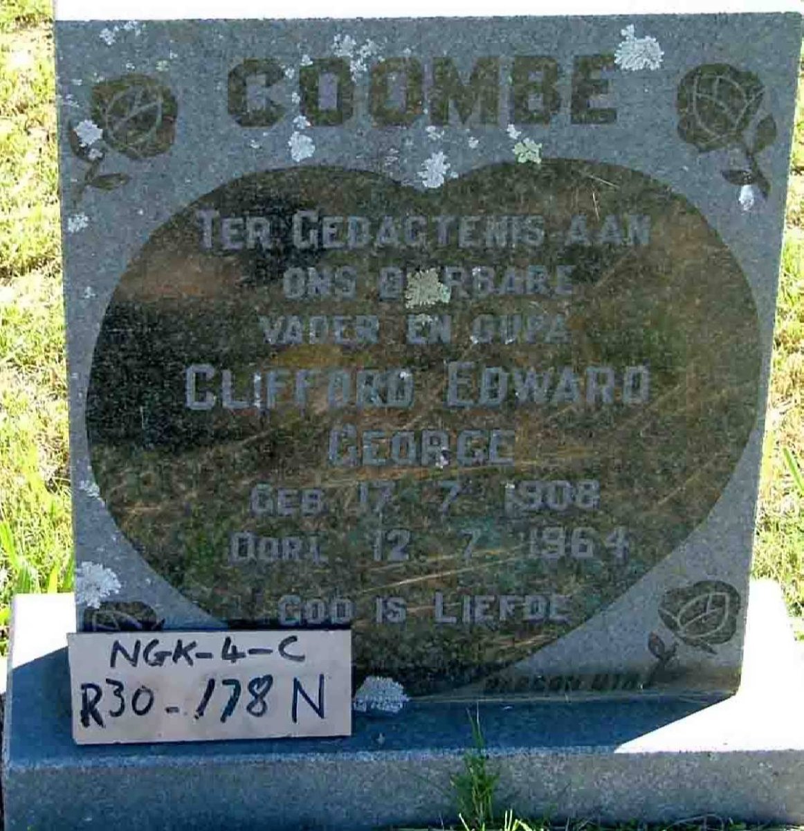 COOMBE Clifford Edward George 1908-1964