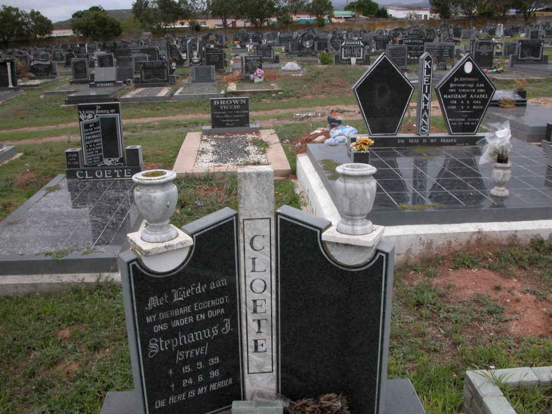 CLOETE Stephanus J. 1939-1996