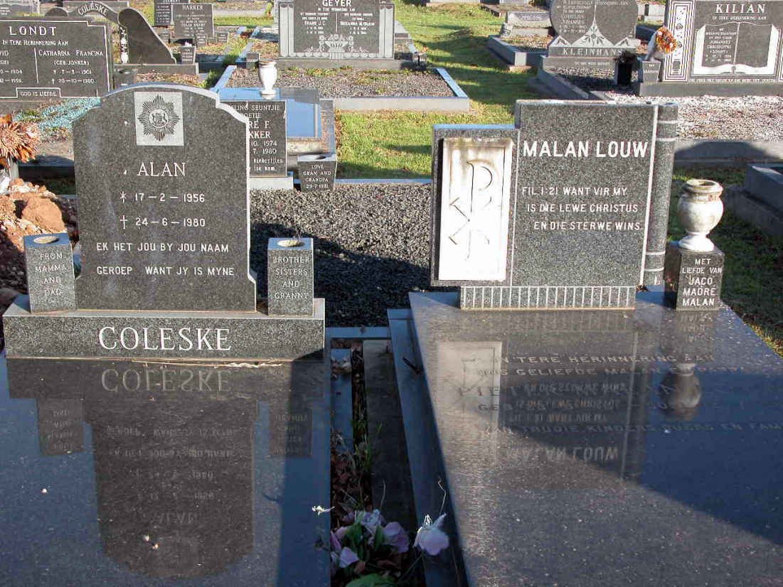 COLESKE Alan 1956-1980 :: LOUW Malan /9??-19??