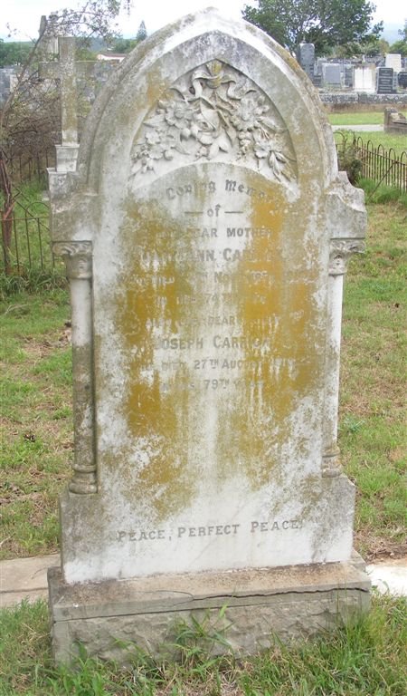 CARRICK Joseph &amp; Mary Ann
