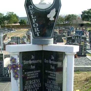 DELPORT Jurgens Johannes 1934-2006 &amp; Jacoba Wilhelmina 1937-