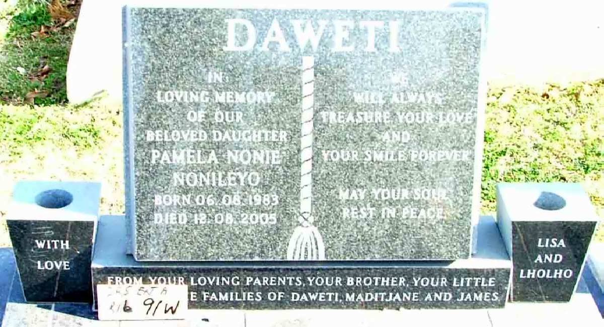 DAWETI Pamela Nonie Nonileyo 1983-2005