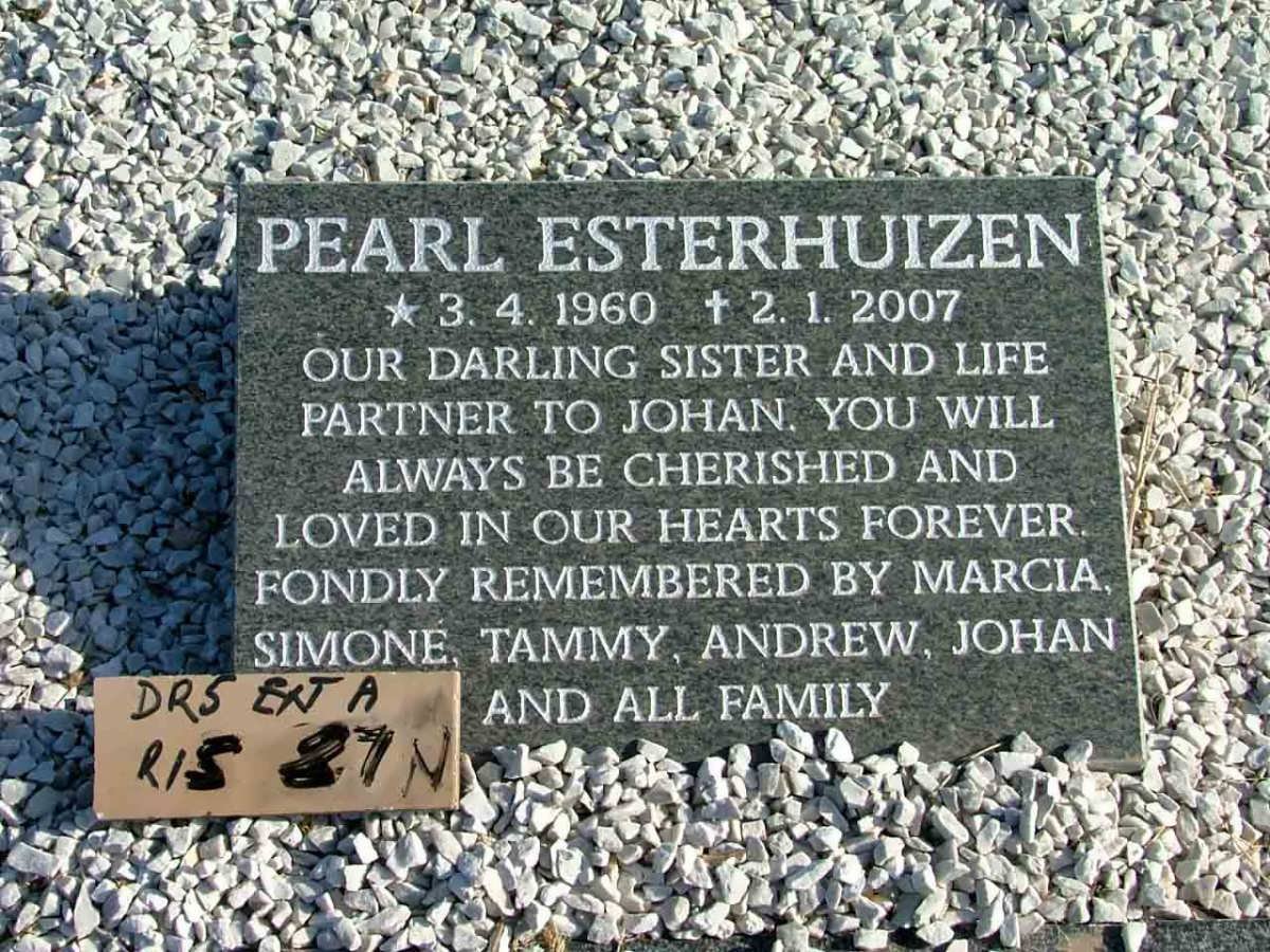 ESTERHUIZEN Pearl 1960-2007