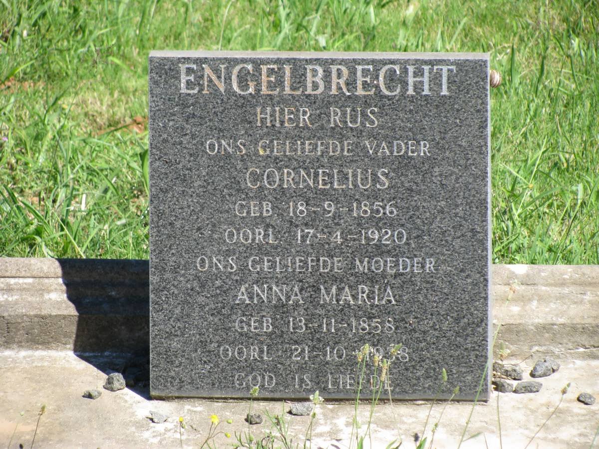 ENGELBRECHT Cornelius 1856-1920 &amp; Anna Maria 1858-19?8