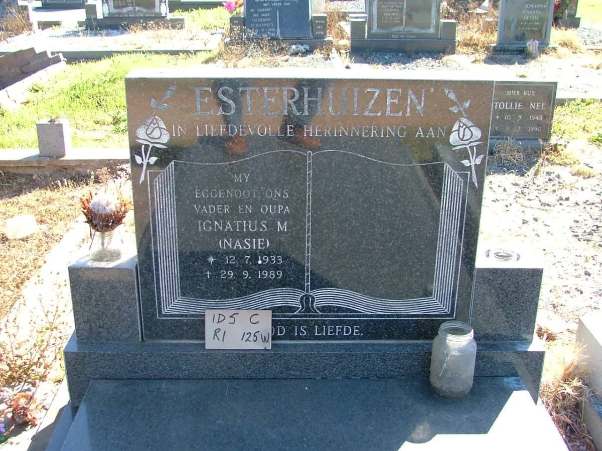 ESTERHUIZEN Ignatius M. 1933-1989