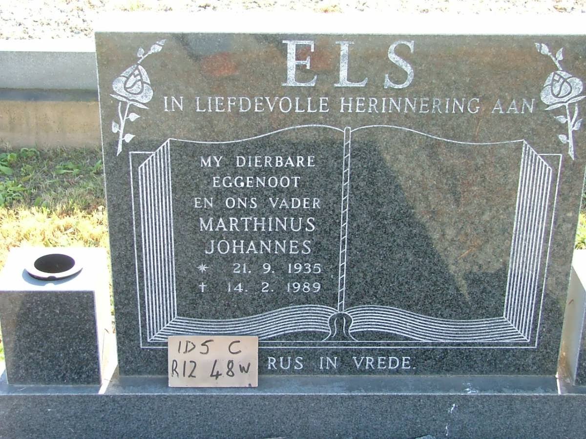 ELS Marthinus Johannes 1935-1989