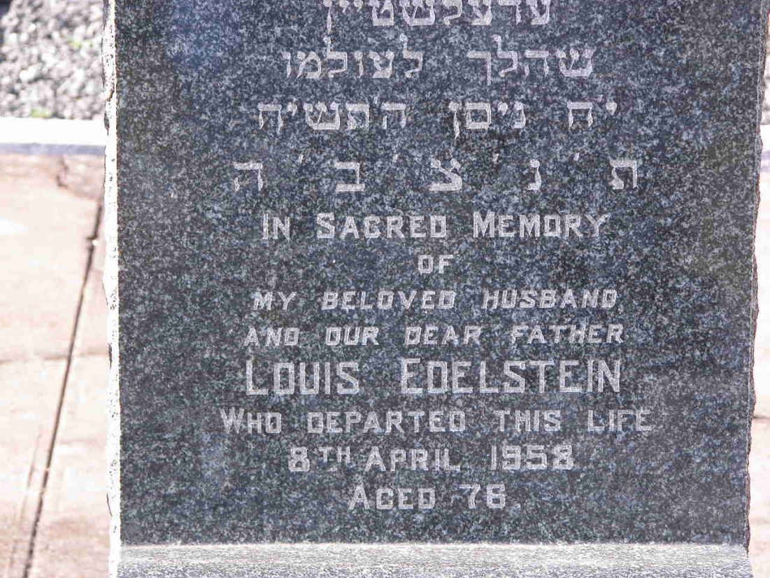 EDELSTEIN Louis -1958