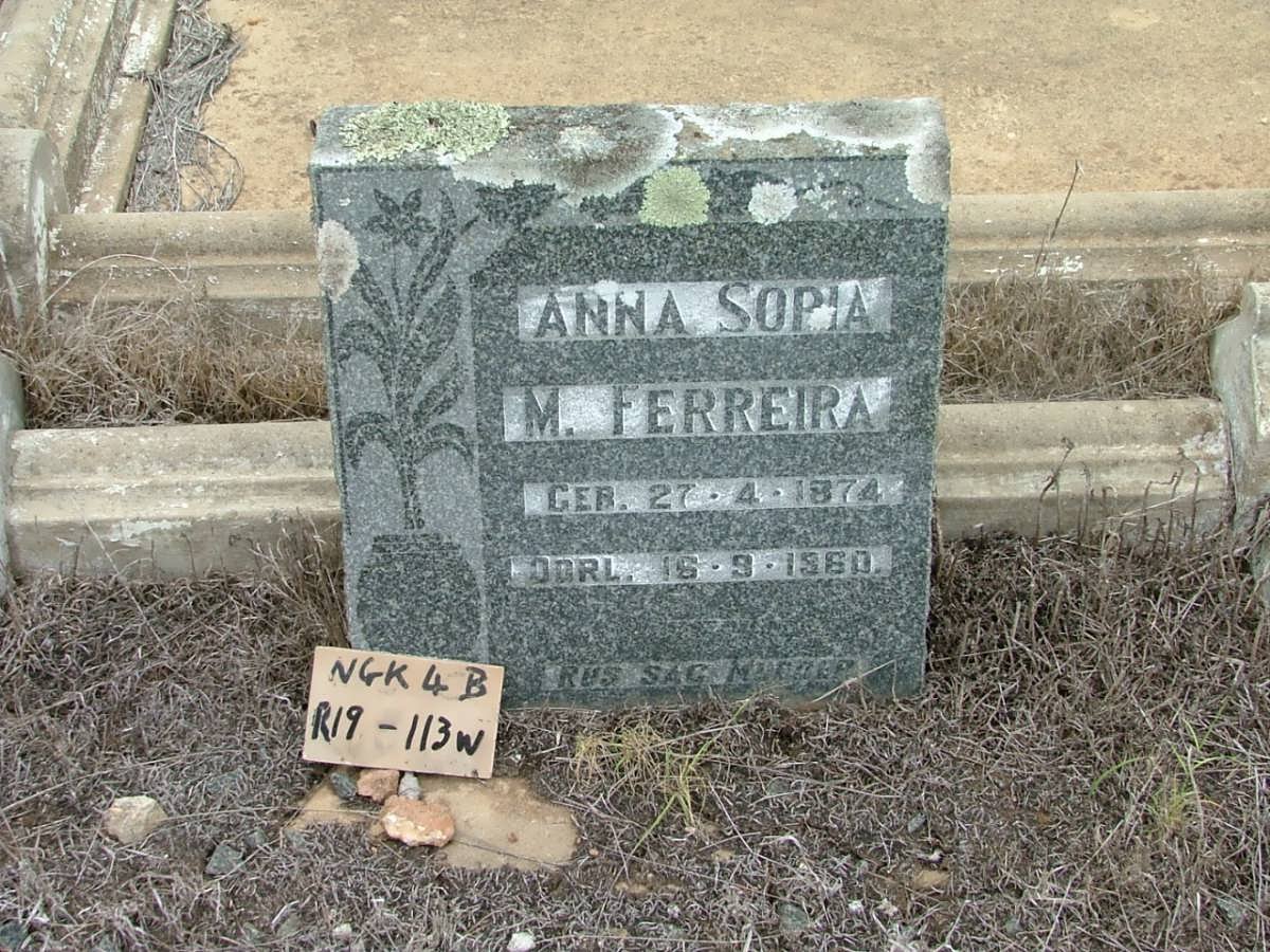 FERREIRA Anna Sopia M. 1874-1960
