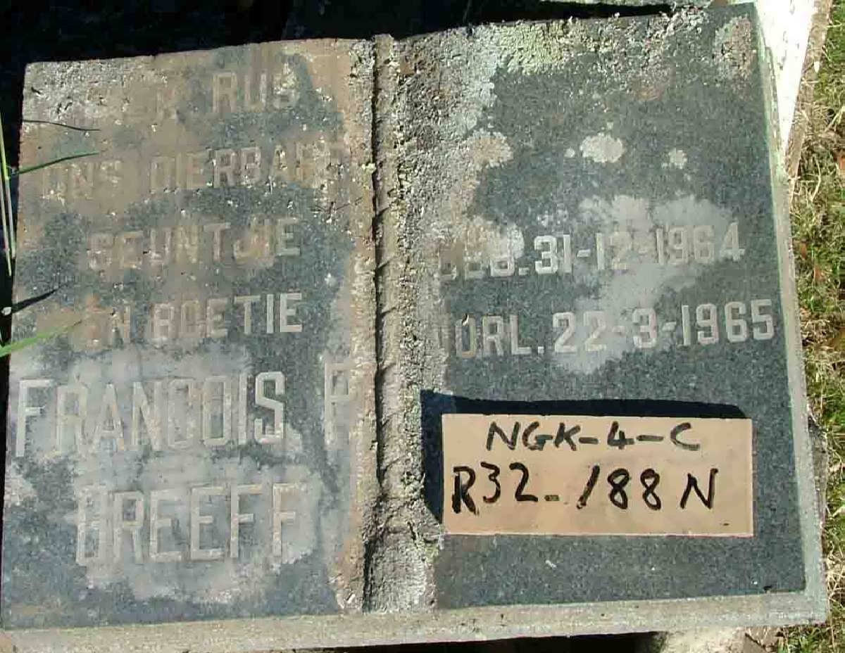 GREEFF Francois 1964-1965