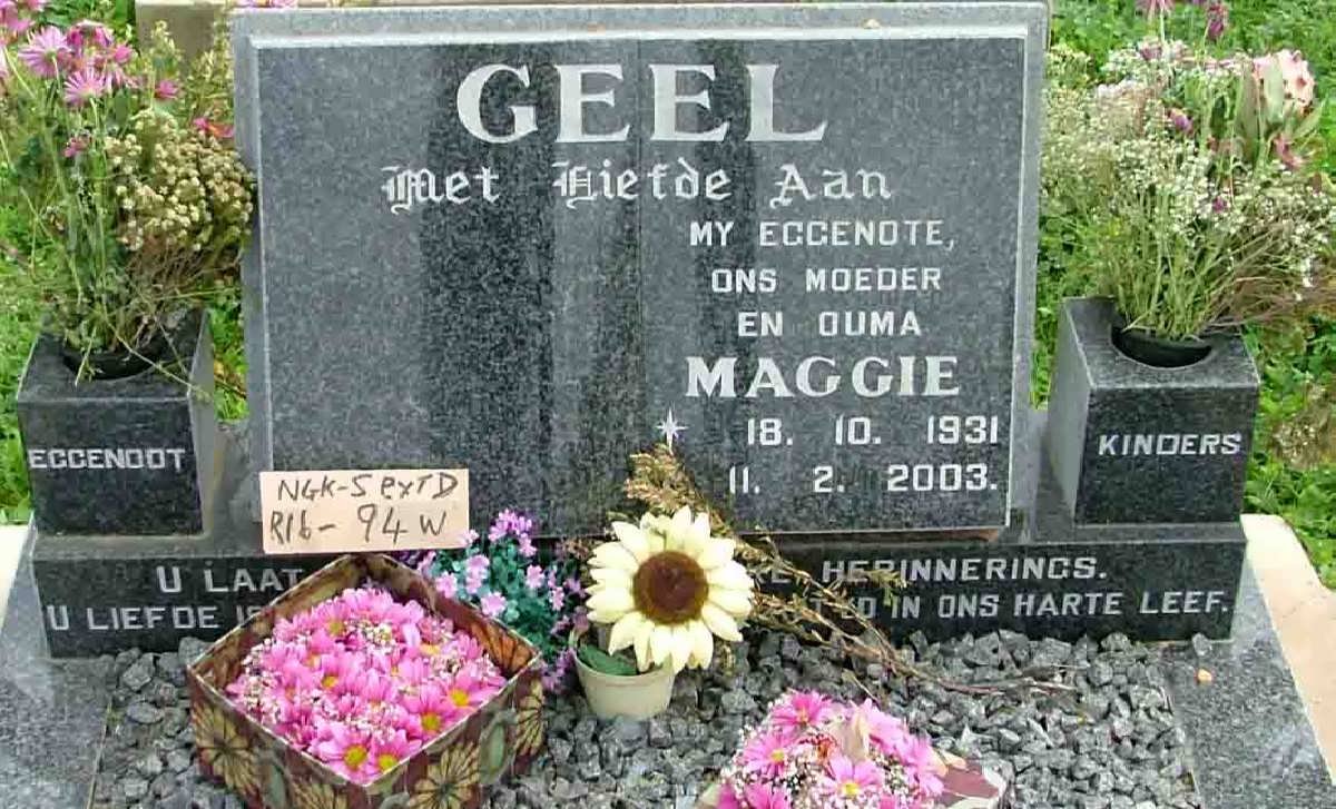 GEEL Maggie 1931-2003