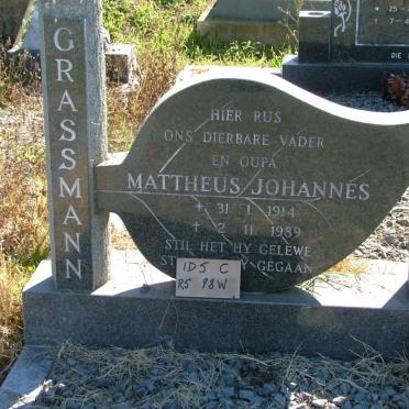 GRASSMANN Mattheus Johannes 1914-1989