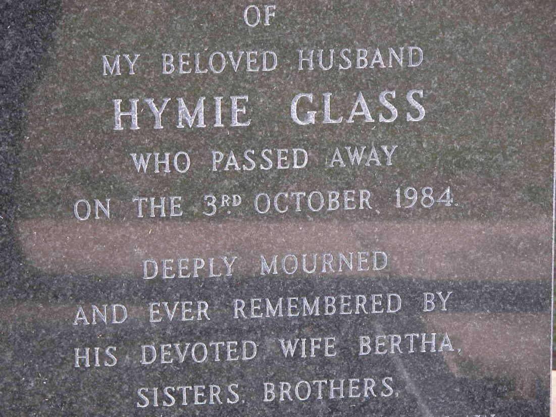 GLASS Hymie -1984