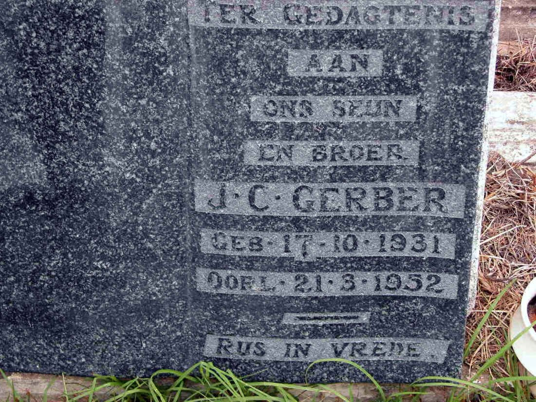 GERBER J.C. 1931-1952