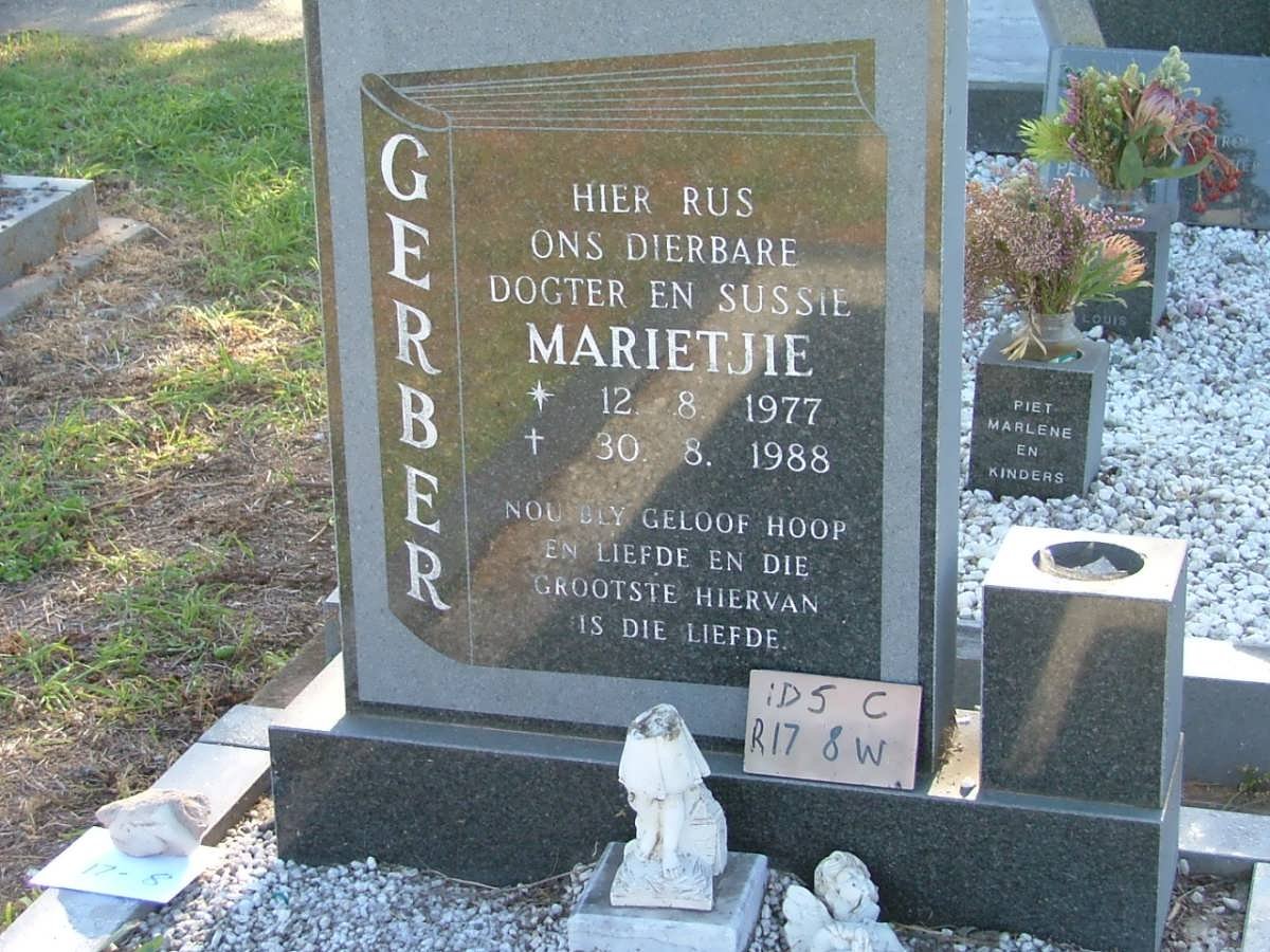 GERBER Marietjie 1977-1988