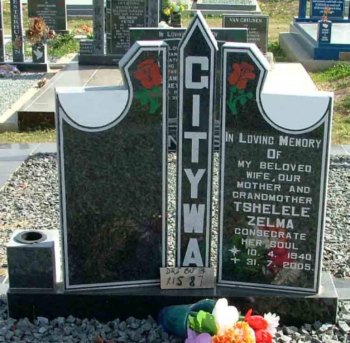 GITYWA Tshelele Zelma 1940-2005