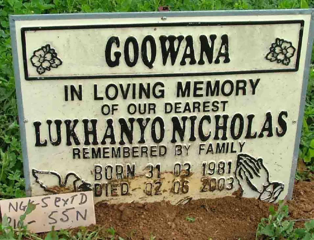 GOQWANA Lukhanyo Nicholas 1981-2003