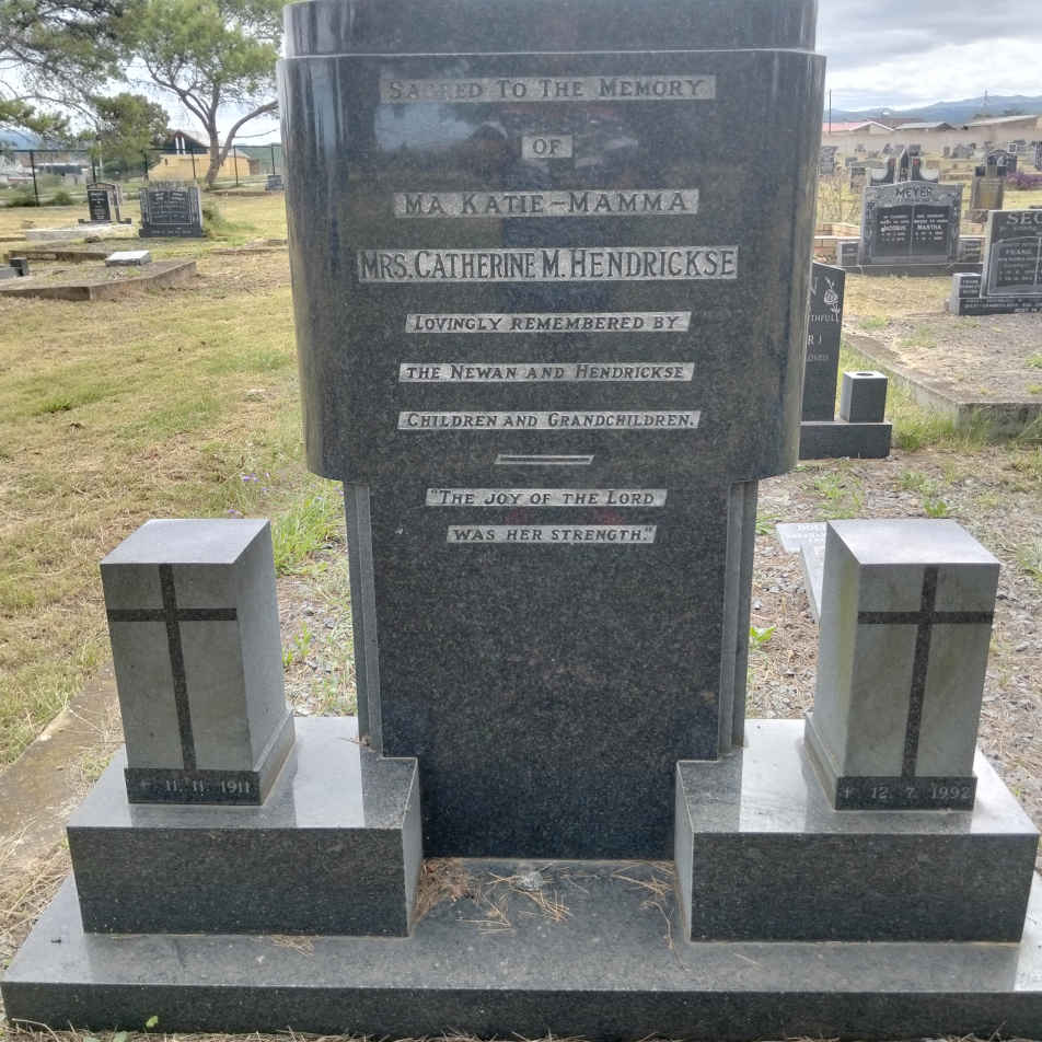 HENDRICKSE Catherine M. 1911-1992