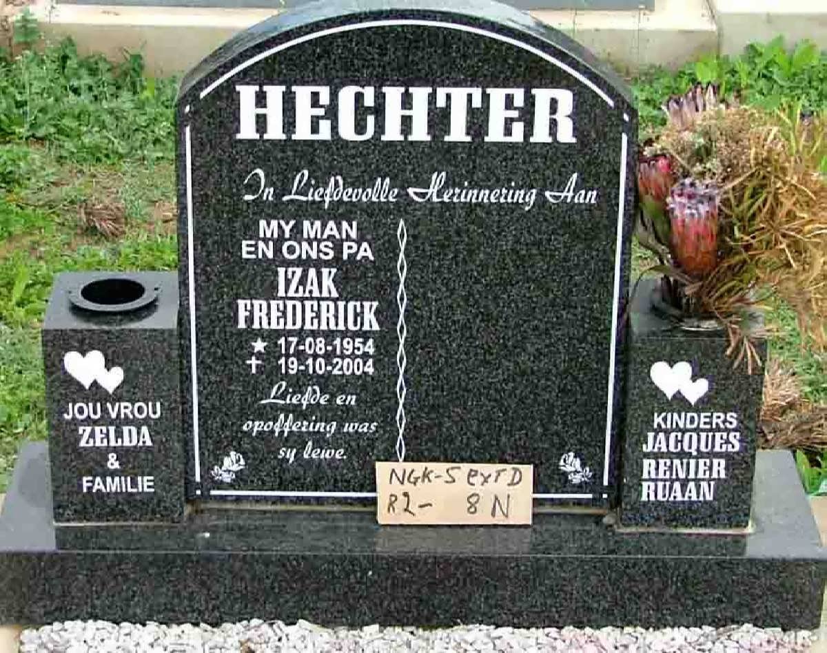 HECHTER Izak Frederick 1954-2004